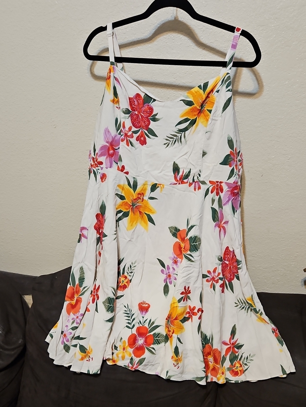 Old Navy White Floral Spaghetti-Strap Mini Dress